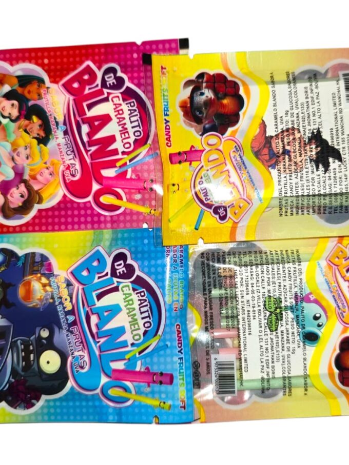 Palito Caramelo Candy Fruits Soft x 60 unidades